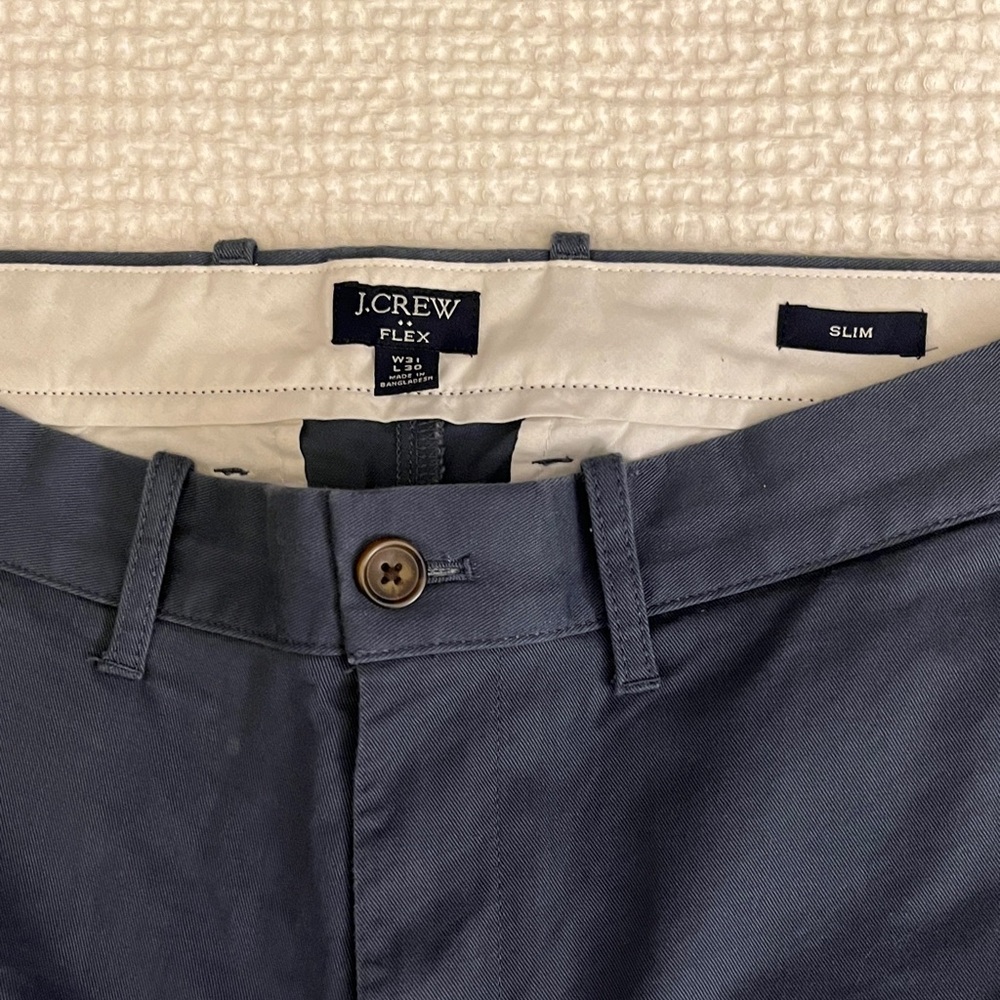 J. Crew Men's Flex Chinos - Blue